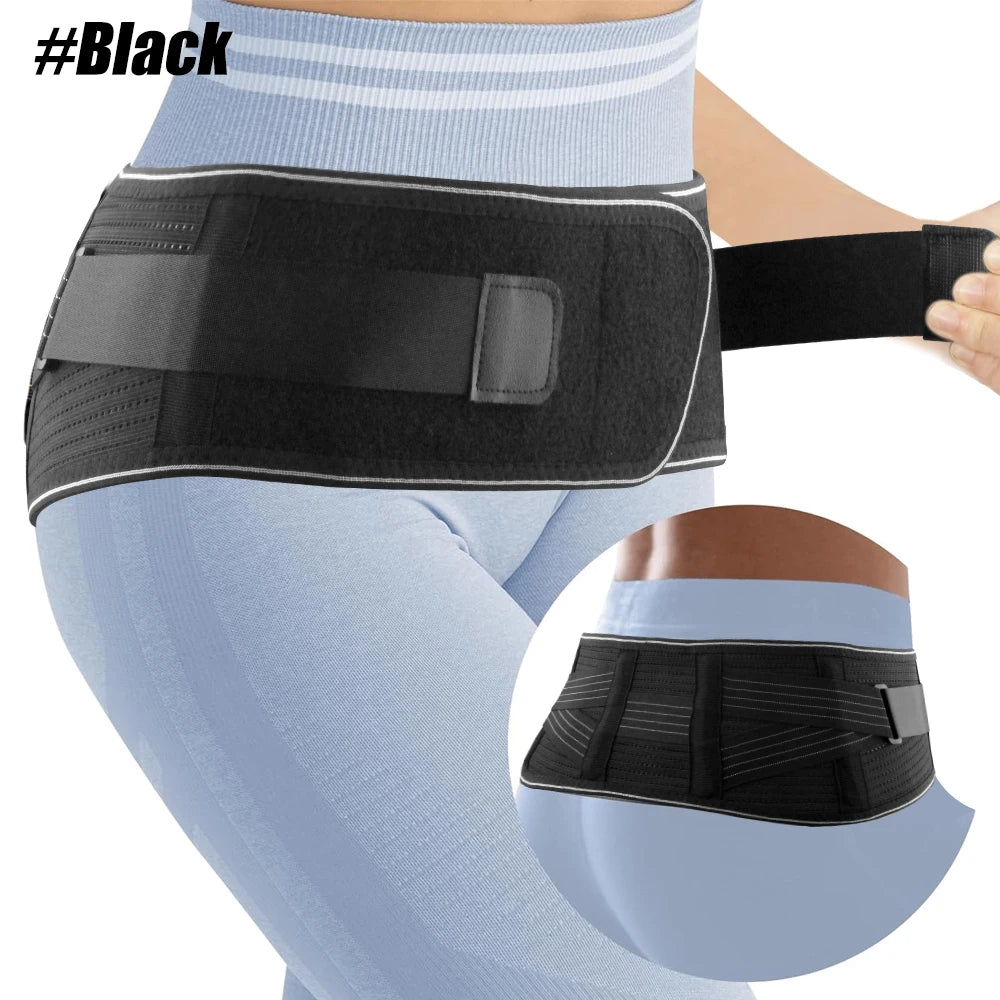 WEFITON Back Brace for Lower Back Pain | Breathable, Unisex Back Support Brace Peaceful Pleasures Health and Wellness Black-1PCS M