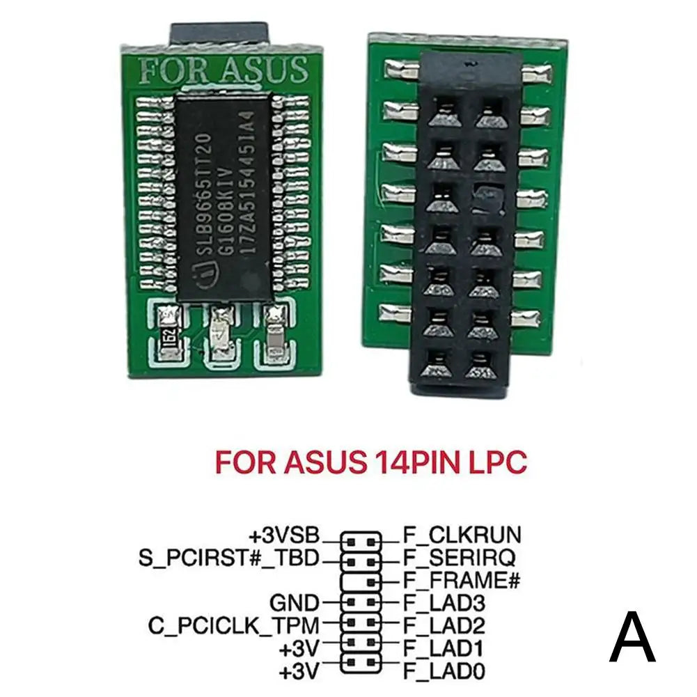 TPM 2.0 Module 12/14/18/20 Pin LPC – ASUS MSI Gigabyte ASRock