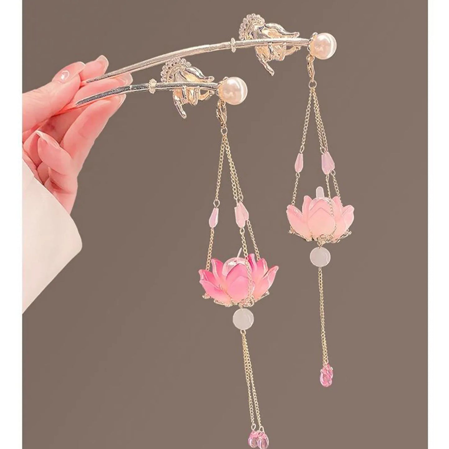 Vintage Hanfu Tassel Hairpin Vintage Chinese Style Hair Fork Lantern Hair Stick for Chinese Hanfu Cosplay Costume Peaceful Pleasures Health and Wellness