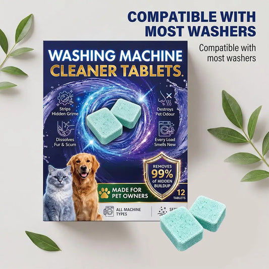 Washing machine cleaner effectively removes stubborn pet hair lint and odors from the laundry room Peaceful Pleasures Health and Wellness