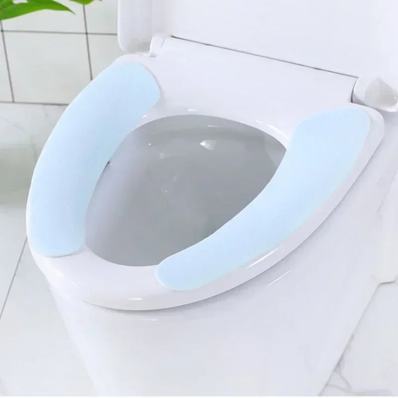 Portable Reusable Soft Warm Toilet Seat Cushion Washable Paste
