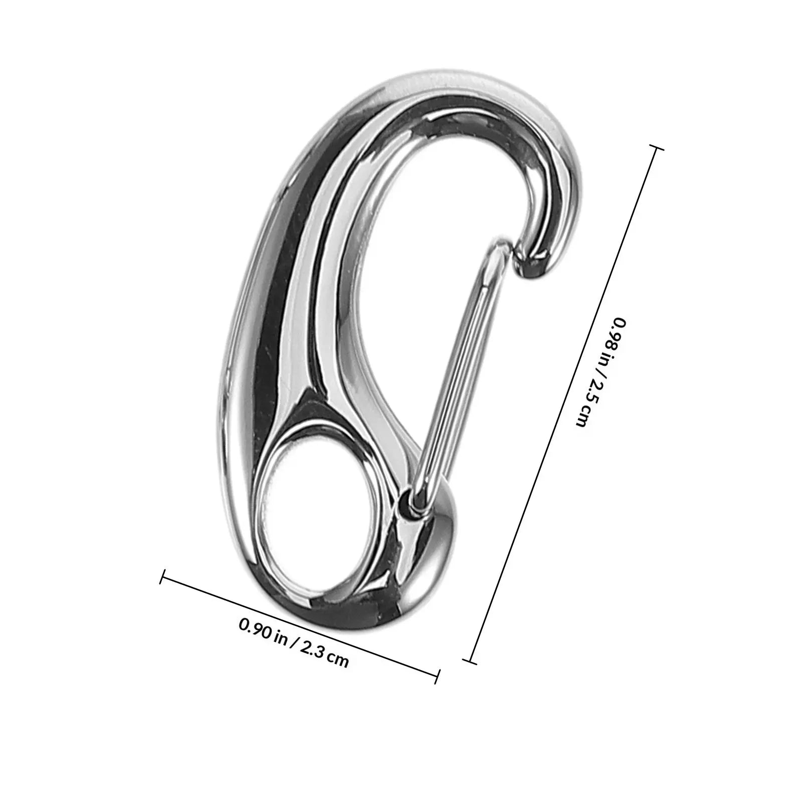2Pcs Lobster Clasps Stainless Steel Polished D Ring Lobster Snap Hooks DIY Keychain Sweater Chains Accessories Peaceful Pleasures Health and Wellness