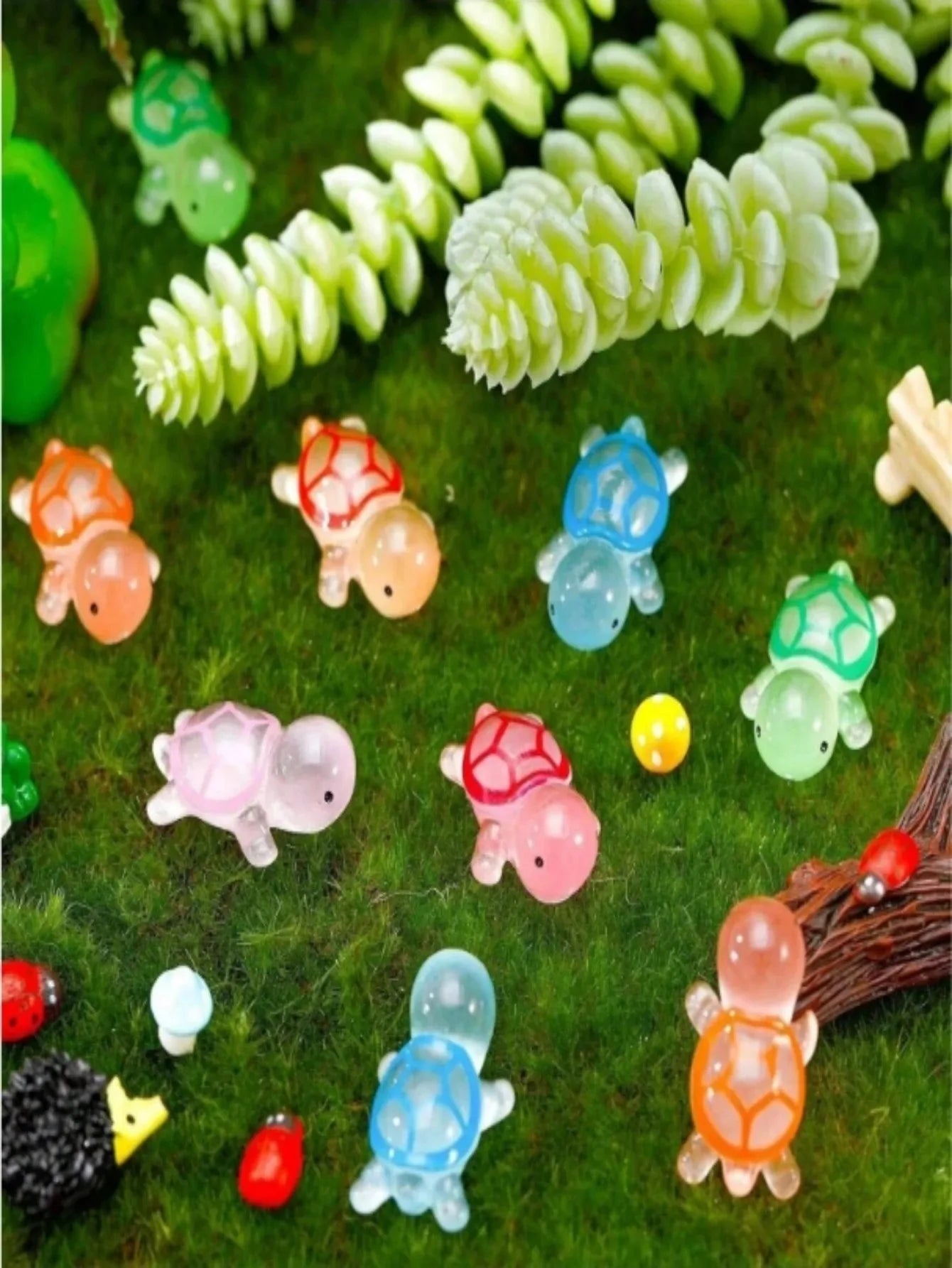 Glow-in-the-Dark 3D Turtle Figurines 30/50pcs – Party Decor