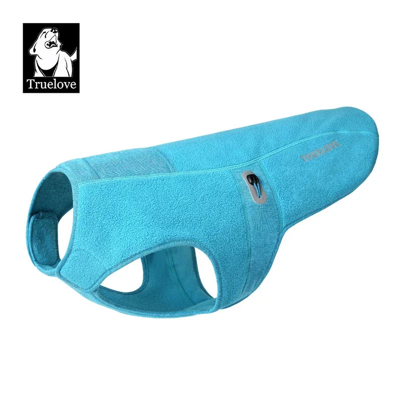 Truelove Anti-Bacterial Fleece Dog Vest Jacket | TLG2522 Peaceful Pleasures Health and Wellness Cerulean Blue M China Mainland