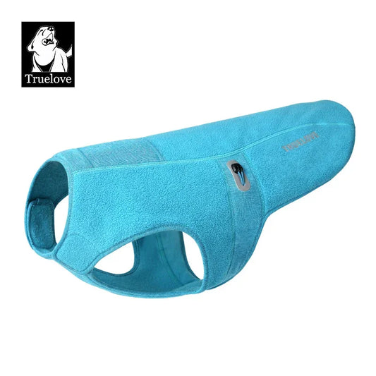 Truelove Anti-Bacterial Fleece Dog Vest Jacket | TLG2522 Peaceful Pleasures Health and Wellness Cerulean Blue M China Mainland