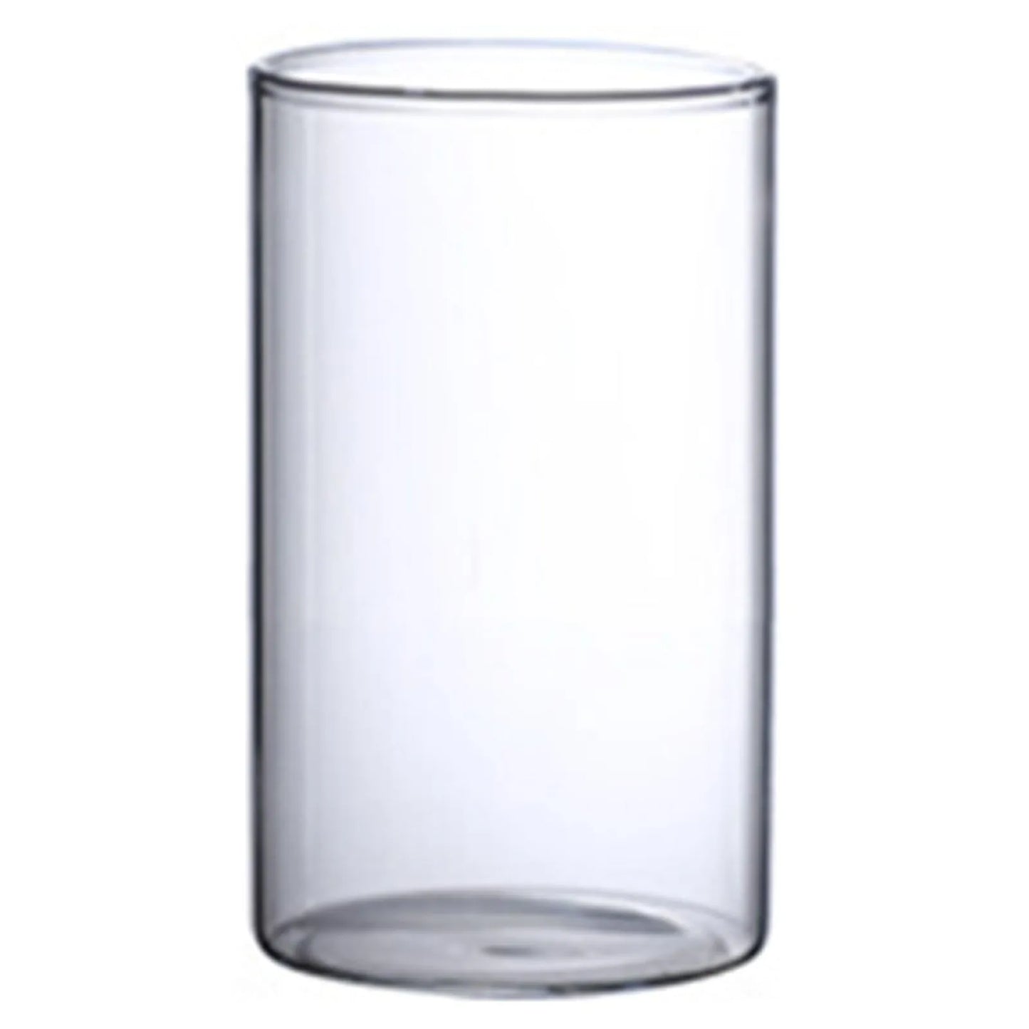 Hydroponic Flower Vase Modern Small Cylinder Flower Centerpiece Vases for Home Office Wedding Table Peaceful Pleasures Health and Wellness 10x20cm