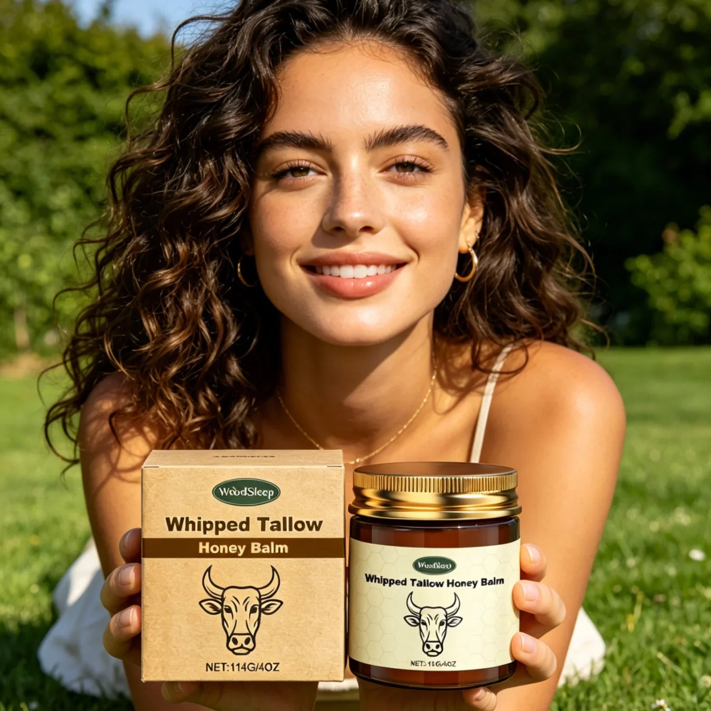 WoodSleep Whipped Tallow Honey Balm – Deep Skin Moisturizer