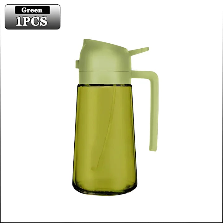 Dark Glass Olive Oil Sprayer – 500ml Lightproof Mister Bottle
