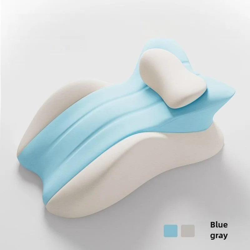 Multi-Positional Wedge Pillow Lying Pillow Prone Pillow Bed Pillow Wonder Multi-functional Lying Pillow Comfortable Breathable Peaceful Pleasures Health and Wellness Blue