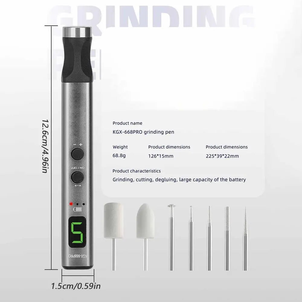 Engraver Pen USB Rechargeable Engraver Adjustable Speed Engraving Pen For Electronic Product Wood Stone Metal Glass Nails Peaceful Pleasures Health and Wellness China Mainland A