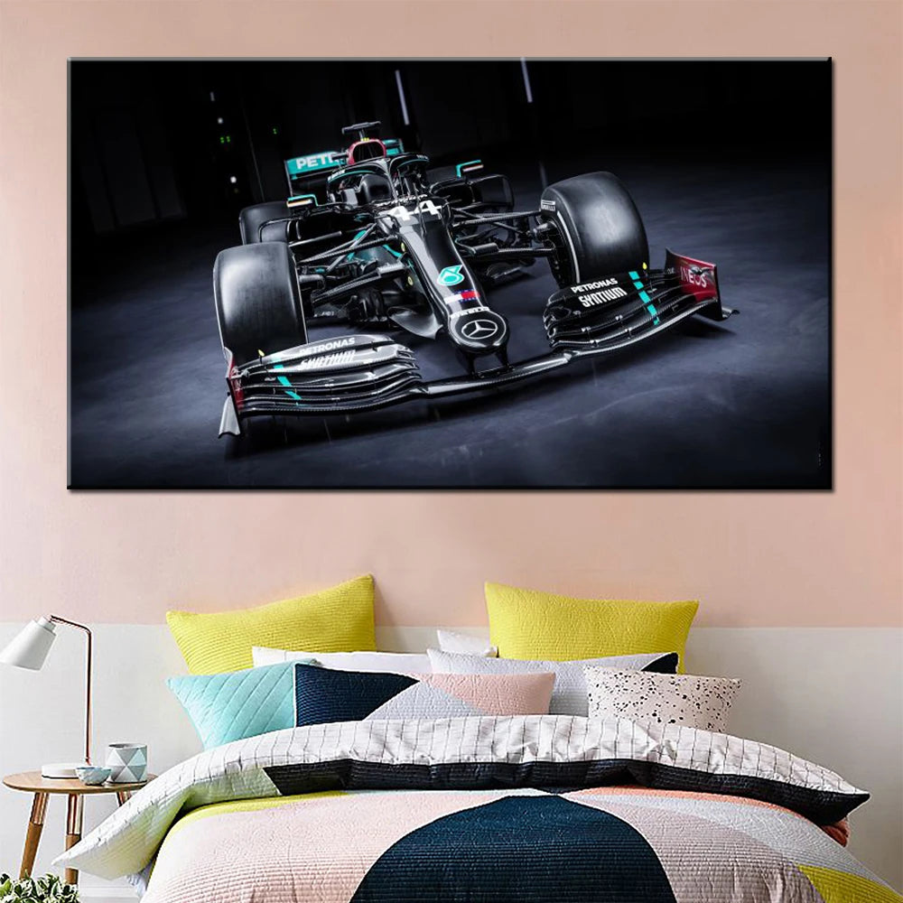 F1 W11 EQ Performance Canvas Art Poster | Racing Wall Decor Canvas Wall Art Peaceful Pleasures Health and Wellness