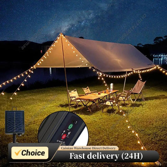 1-5PCS Solar Battery Box LED String Lamp Solar Panel Controller with Remote Garden Street Path Camping Light Decoration Peaceful Pleasures Health and Wellness
