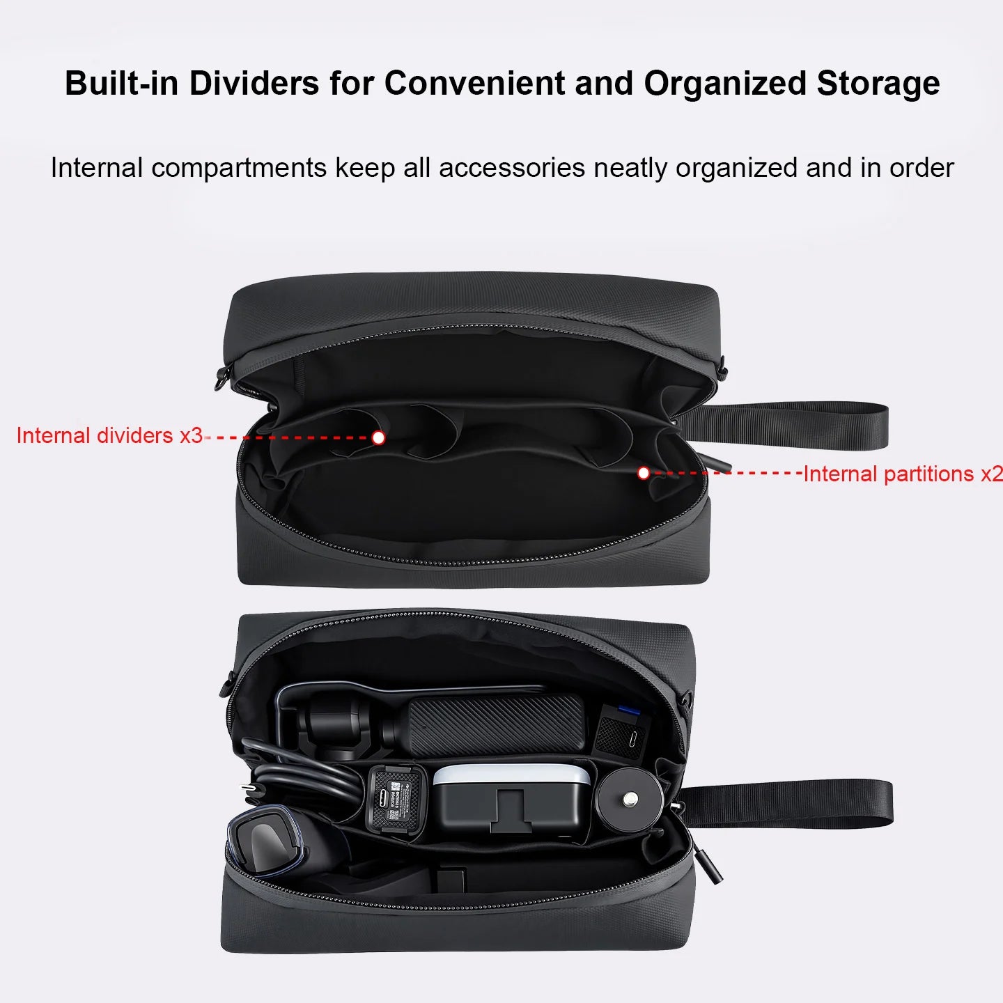 Travel bag For DJI Pocket 4/3 Waterproof Shockproof Large Capacity Storage Bag For Action 6 5 Pro 4 Smart Interior Organization Peaceful Pleasures Health and Wellness