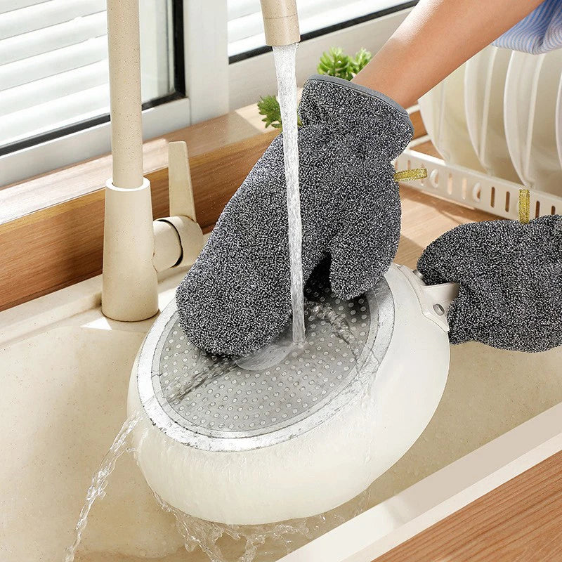 Wire Dishwashing Gloves – Waterproof Kitchen Cleaning Mittens Kitchen Cleaning Gloves Peaceful Pleasures Health and Wellness