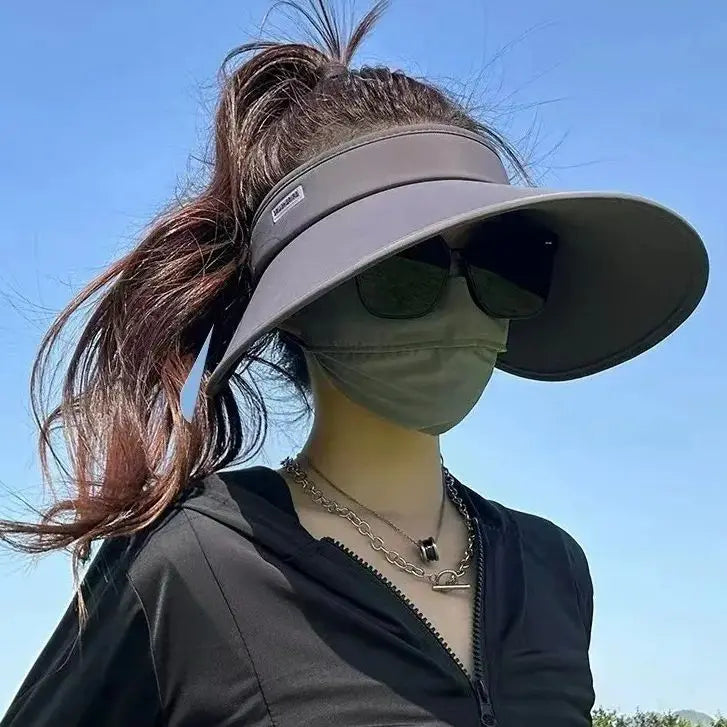 Women's 2024 Large Brimmed Sunscreen Hat Peaceful Pleasures Health and Wellness