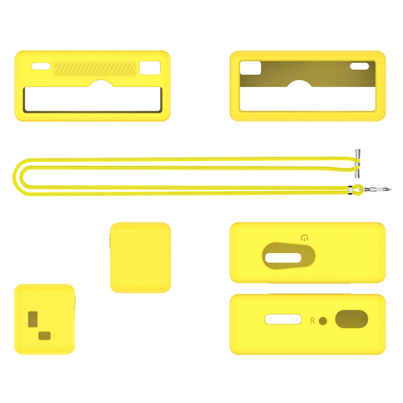 Soft Silicone Protective Case for Kodak CHARMERA Keychain Camera Silicone Digicam Cover with Lanyard Scratch-Resistant Peaceful Pleasures Health and Wellness Yellow