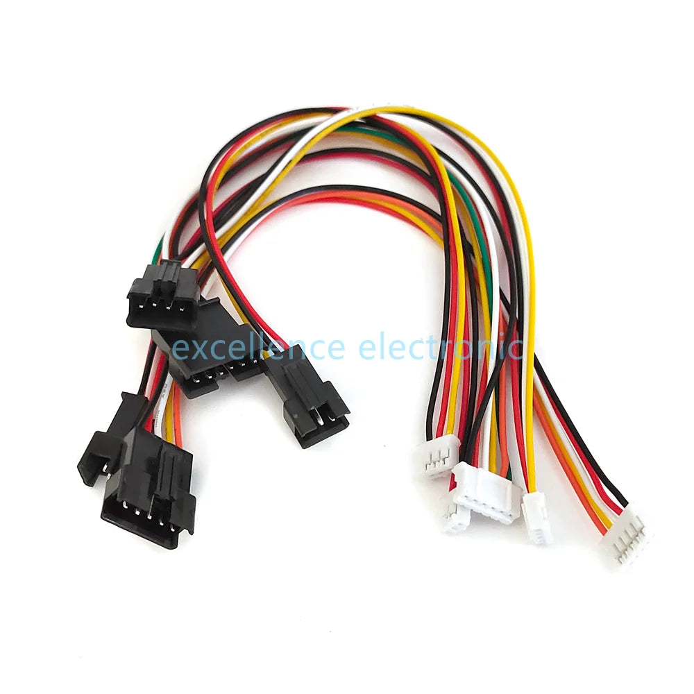 5PCS SM 2.54mm XH/PH2.0 Plug/Socket 2P/3P/4P/5P/6P Conversion Cable 20cm 26AWG SM2.54 Extension Cable Peaceful Pleasures Health and Wellness PH2.0 to SM Male 2P 20cm