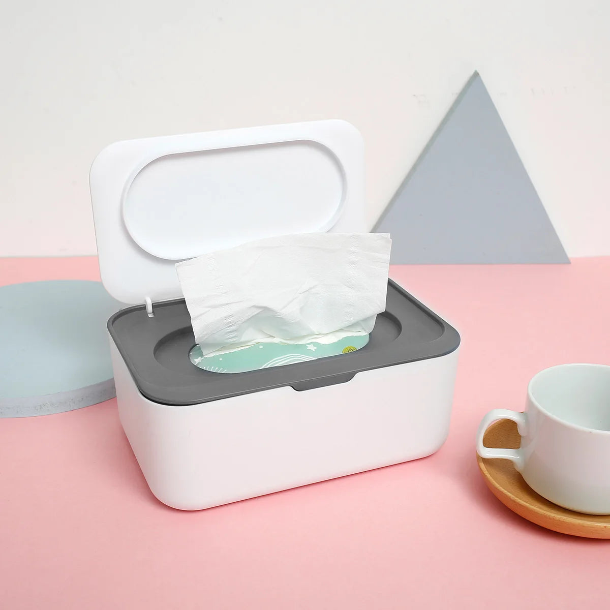 Wipes Dispenser Dustproof Tissues Wipes Case with Lids Multifunctional Baby Wipe Holder Large Capacity Sealing Container Case Peaceful Pleasures Health and Wellness