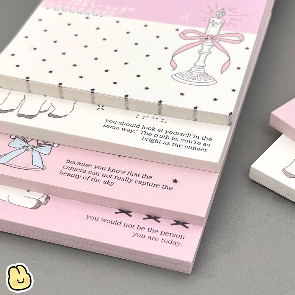50 Sheets Lucky Angel A7 Memo Book Appearance Ins Non Sticky Portable