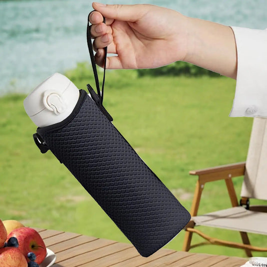 Insulated Water Bottle Sling Bag – Adjustable Shoulder Strap Bottle Sling Bag Peaceful Pleasures Health and Wellness