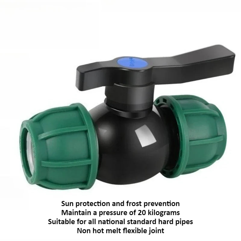 PE Ball Valve Quick Connector – 1/2", 3/4" & 1" Irrigation Valve