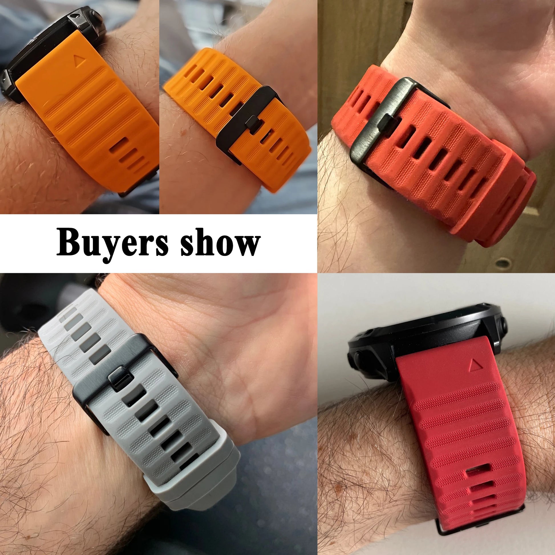 Silicone QuickFit Watch Band for Garmin Fenix 8 7X 6X – 22/26mm Peaceful Pleasures Health and Wellness