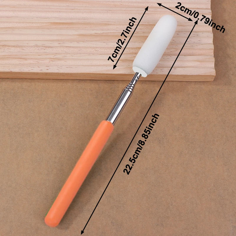 Telescopic Pottery Sponge Stick | Ceramic Throwing Tool Pottery Sponge Tool Peaceful Pleasures Health and Wellness S