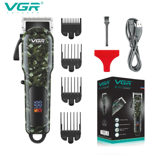 VGR V-665 sharping blade hair cut machine professional electric trimmer rechargeable cordless hair clipper for men Peaceful Pleasures Health and Wellness