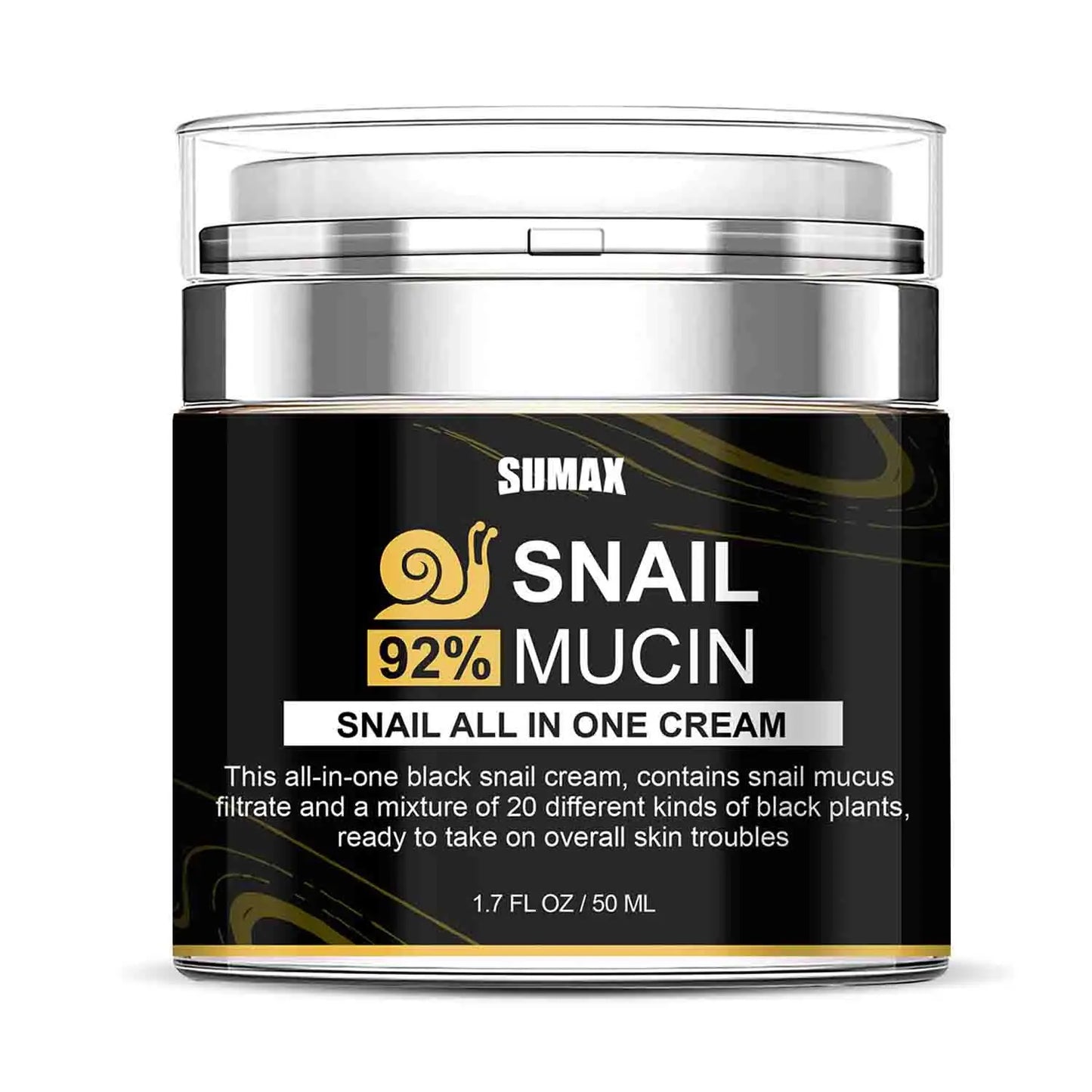 SUMAX Snail Mucin Face Cream – Hydrating & Brightening Moisturizer