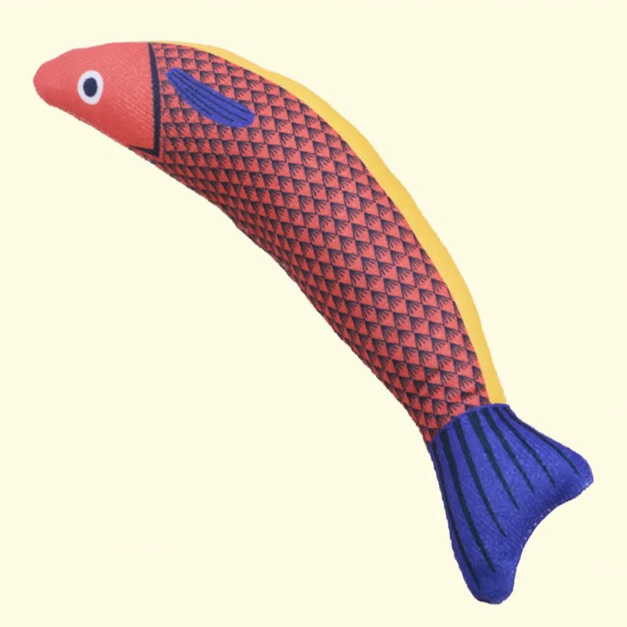 Cat Toy Contains Catnip for Self Pleasure and Relaxation 3D Simulated Fish Pillow Fish Interactive Sound Plush Toy Peaceful Pleasures Health and Wellness B