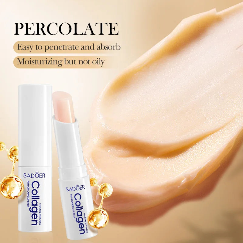 SADOER Collagen Lip Balm – Moisturizing, Brightening & Repair