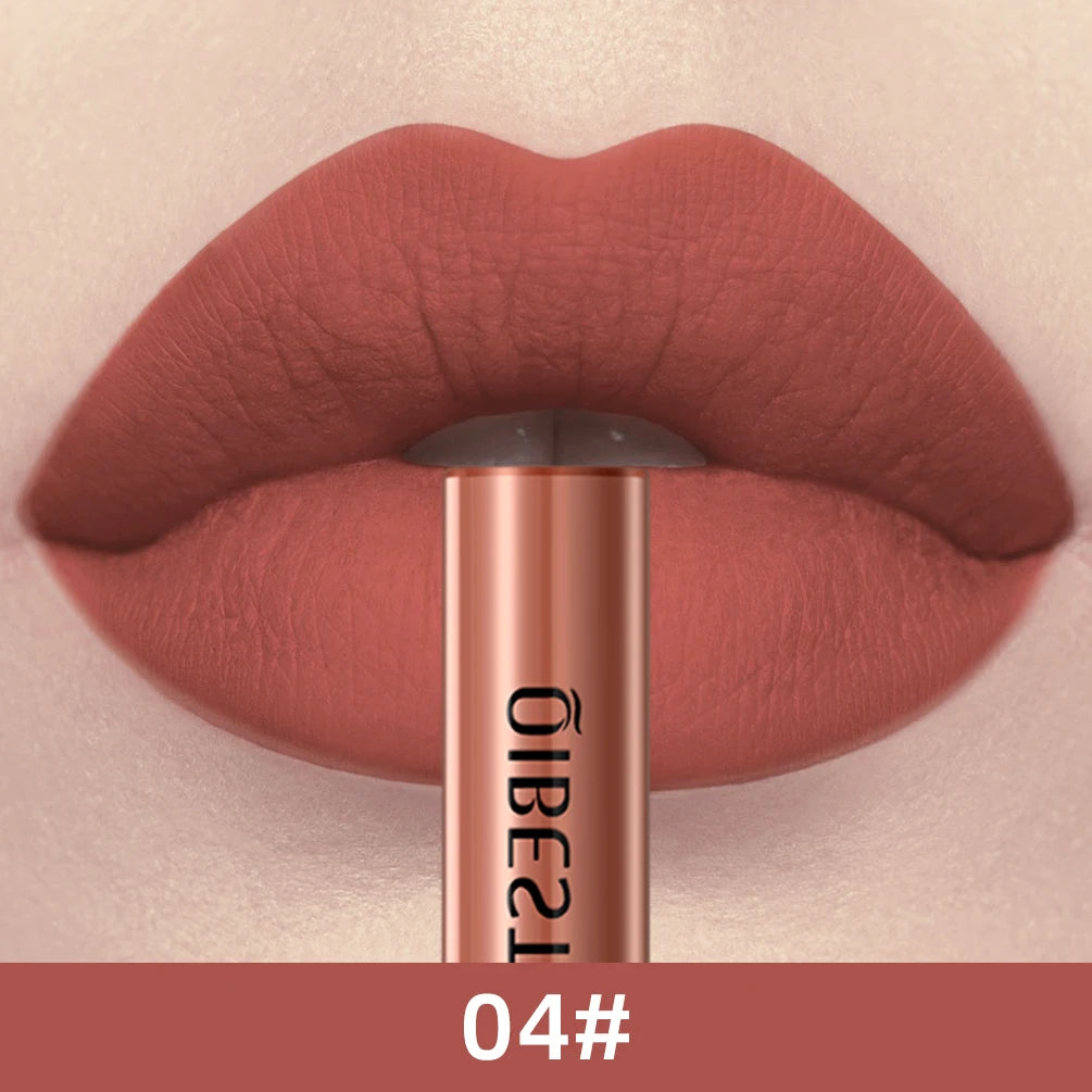 24 Colors Long Lasting Matte Nude Liquid Lipstick Waterproof Non-stick Cup Sexy Nude Red Brown Lip Gloss Lips Makeup Cosmetics Peaceful Pleasures Health and Wellness 04