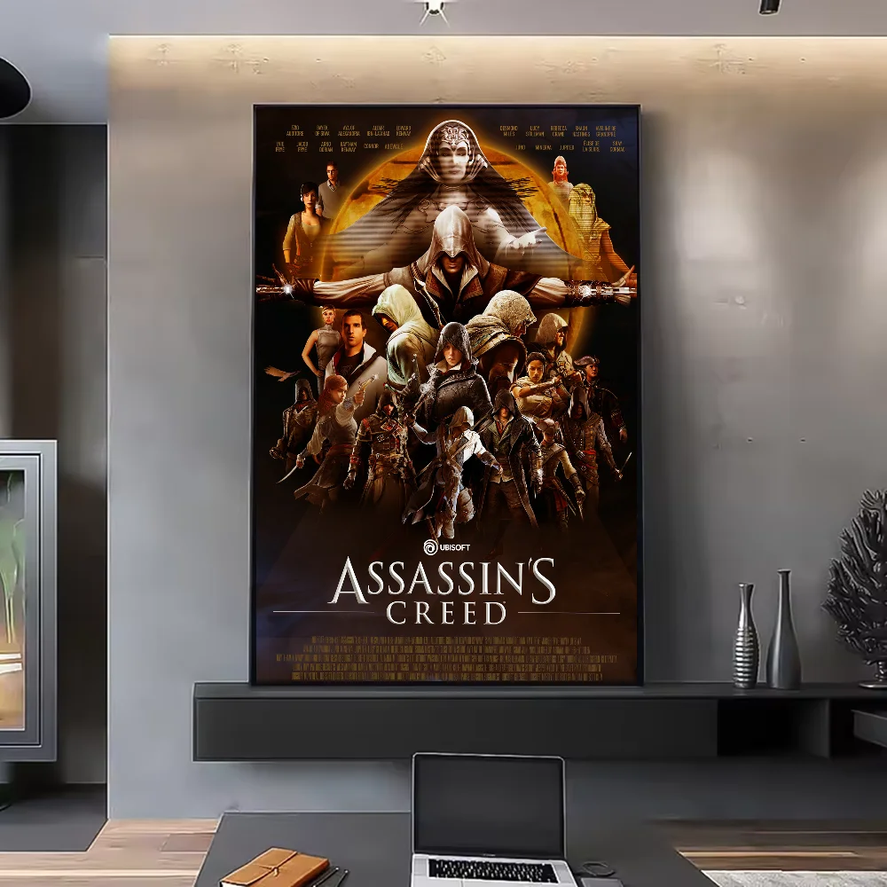 Assassin's Creed HD Poster Waterproof PVC Wall Art Decor Wall Art Poster Peaceful Pleasures Health and Wellness