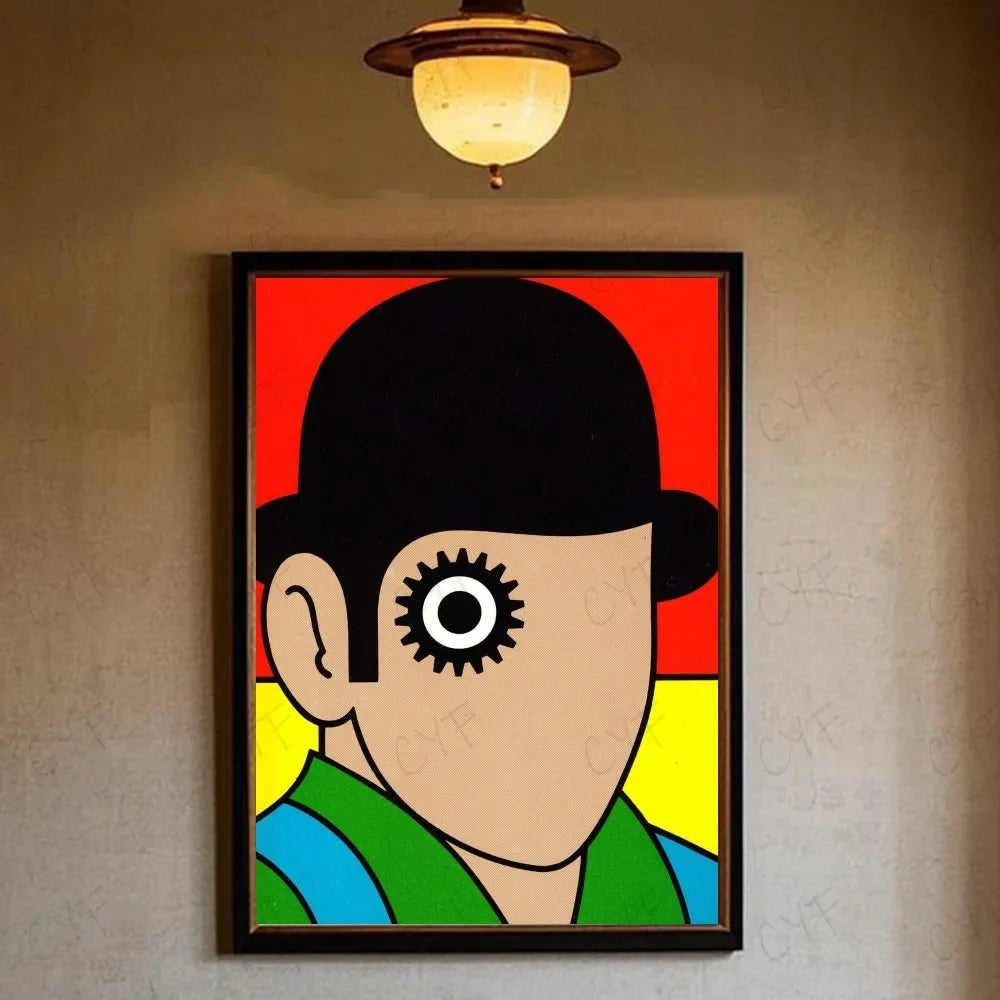 A Clockwork Orange Retro Movie Canvas Wall Art Poster | Unframed
