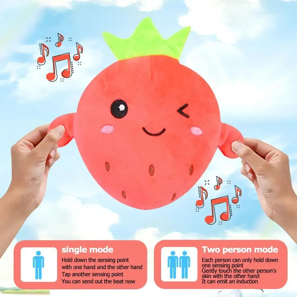 Creative Peculiar Music Rhythm Parent-child Interactive Plush Doll Banana Fruit Induction Toy Cultivate Music Perception Ability Peaceful Pleasures Health and Wellness