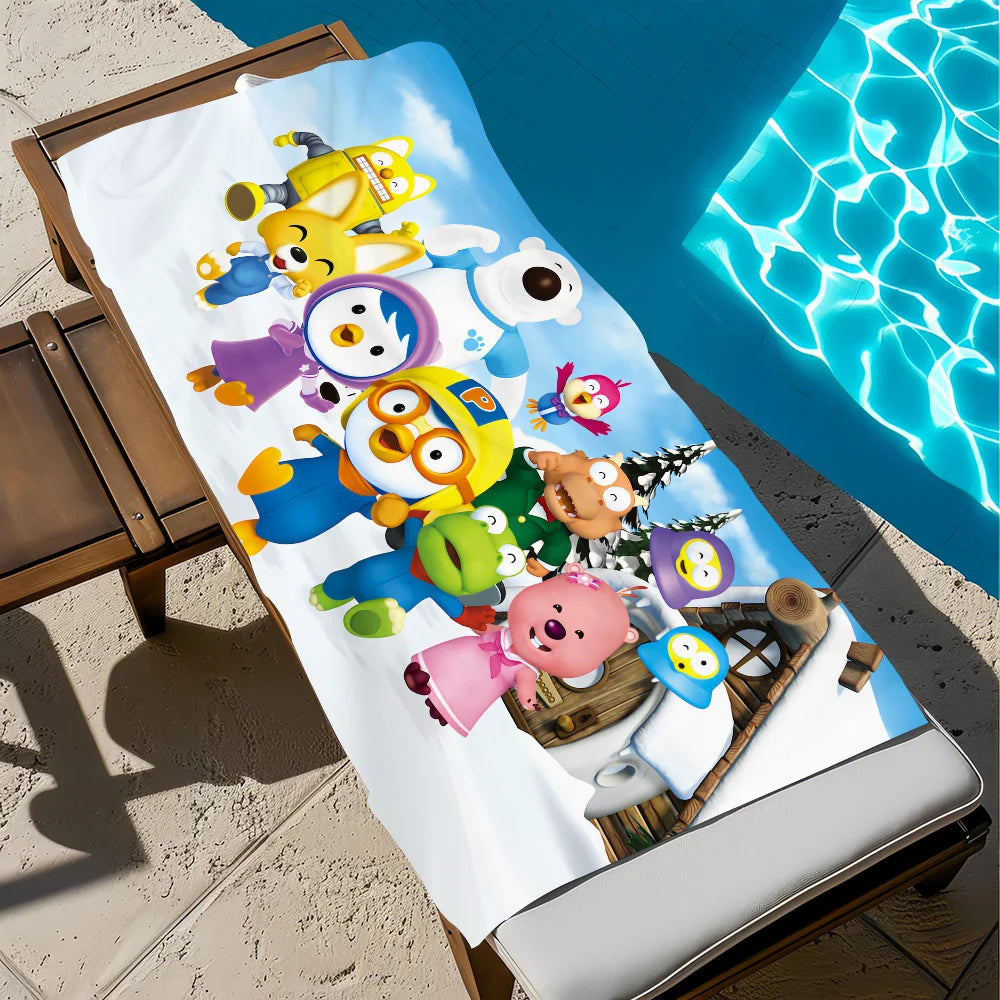 Cute Penguin Quick-Dry Beach Towel | Sports Travel Towel