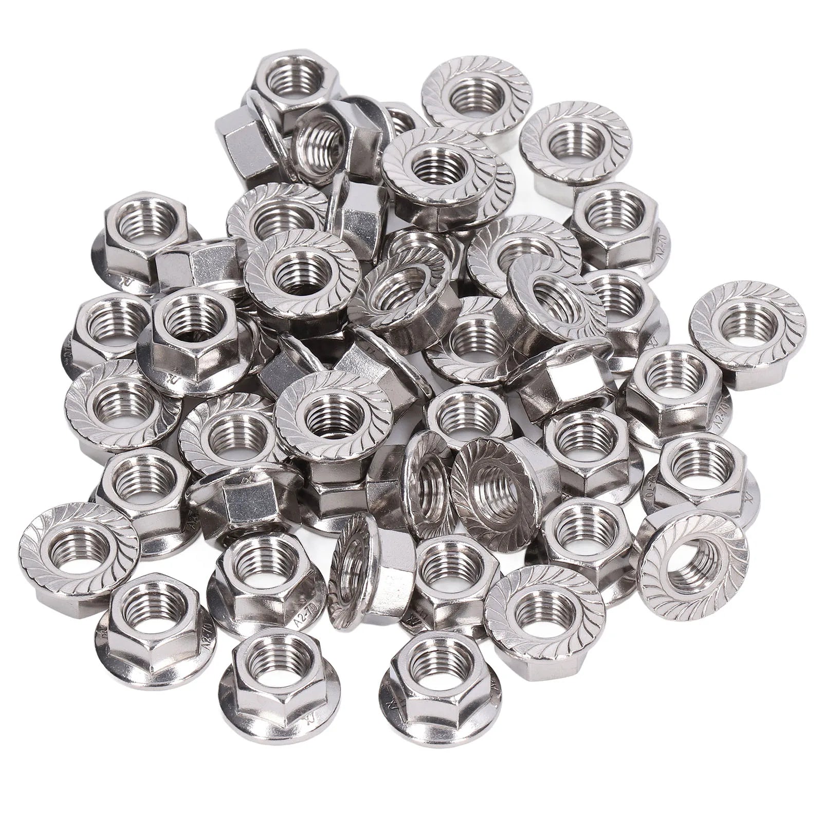 Nut Firm Fixing Good Match Nuts Fastener Standard Design A2-70 Stainless Steel Wide Use for Maintenance for Repair Peaceful Pleasures Health and Wellness Default Title