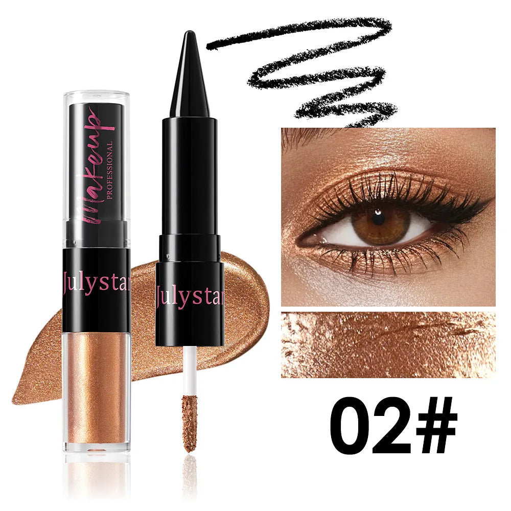 2-in-1 Glitter Metallic Liquid Eyeshadow & Eyeliner Pen