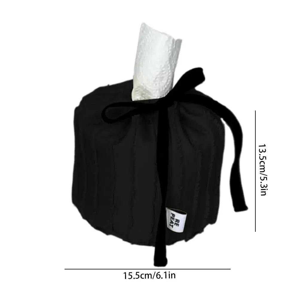 Tassel Textured Tissue Box Tassel Glossy Paper Box Living Room Tissue Kitchen Tissue Decoration Set Fabric Small Storage Box Peaceful Pleasures Health and Wellness