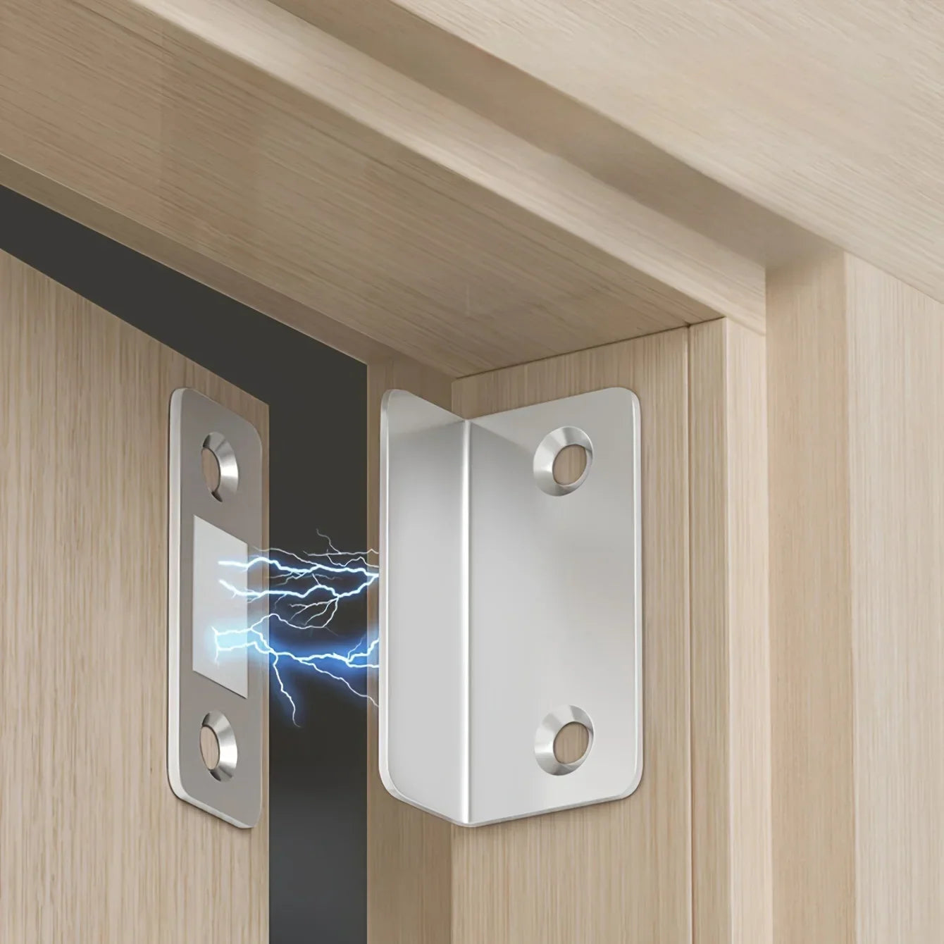 Magnetic Door Catch Latch – Drill-Free Cabinet & Sliding Door