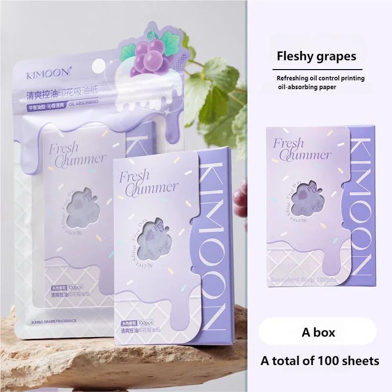 100-Sheet Face Oil Blotting Papers – Portable Oil Control Sheets
