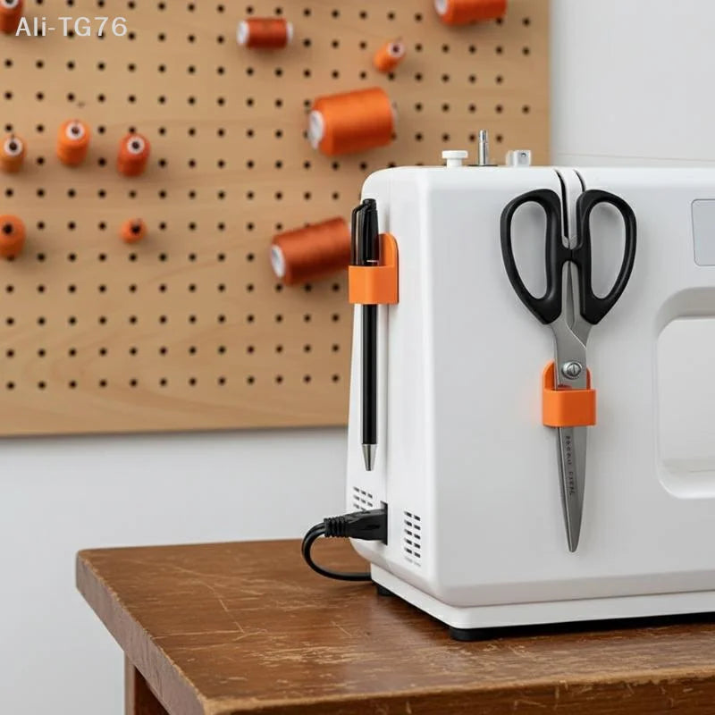 Sewing Machine Scissor Storage Box | Adhesive Organizer