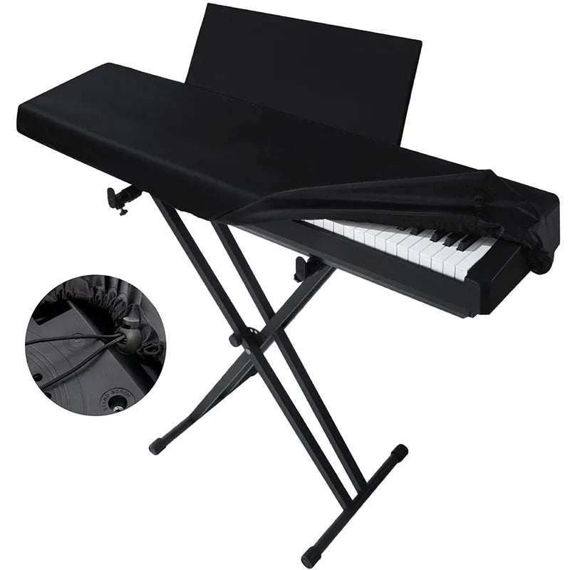 61 88 Keys Electronic Keyboard Digital Piano Dust Cover W Adjustable
