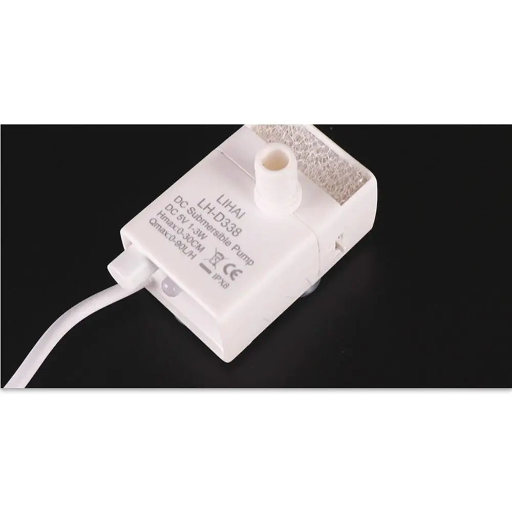 Ultra-Quiet 5V USB Mini Submersible Pet Fountain Pump