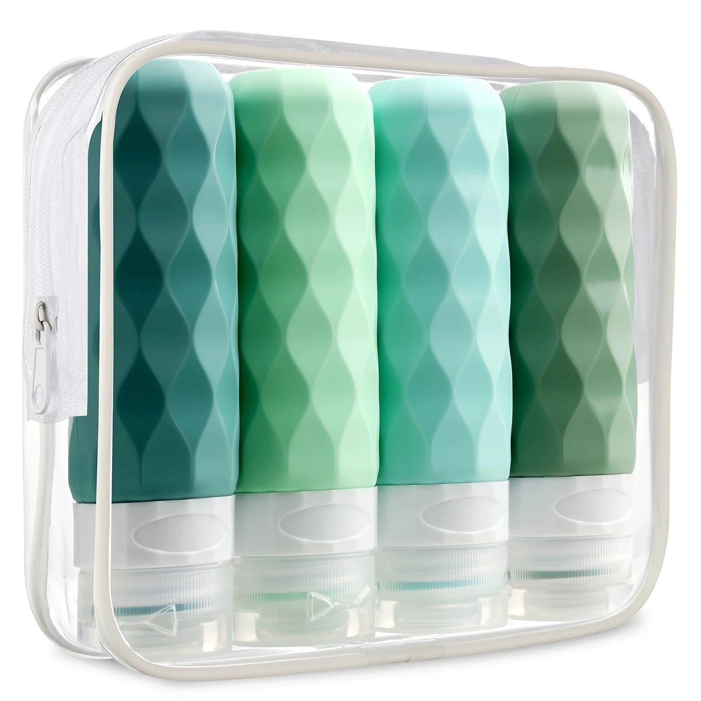 4-Pc BPA-Free Leak-Proof Travel Bottles for Toiletries