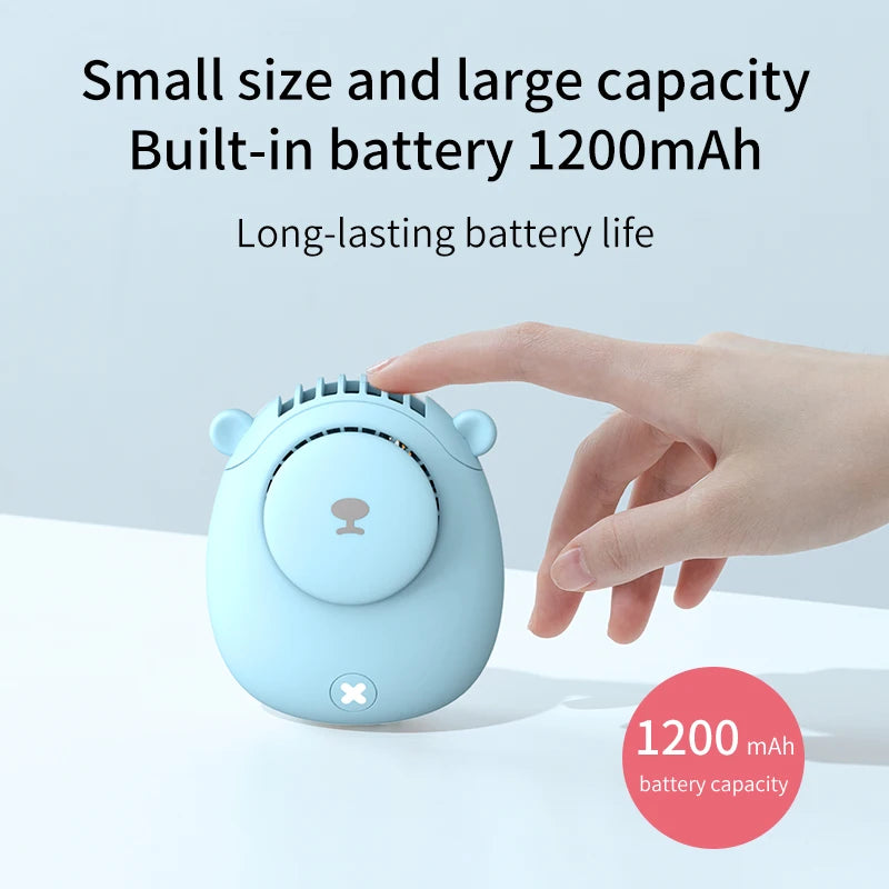 Handheld Summer Portable Fan Rechargeable Personal Fan 3 Speeds Handheld Fan Quiet And Small Fan For Home Camping Outdoor Travel Peaceful Pleasures Health and Wellness