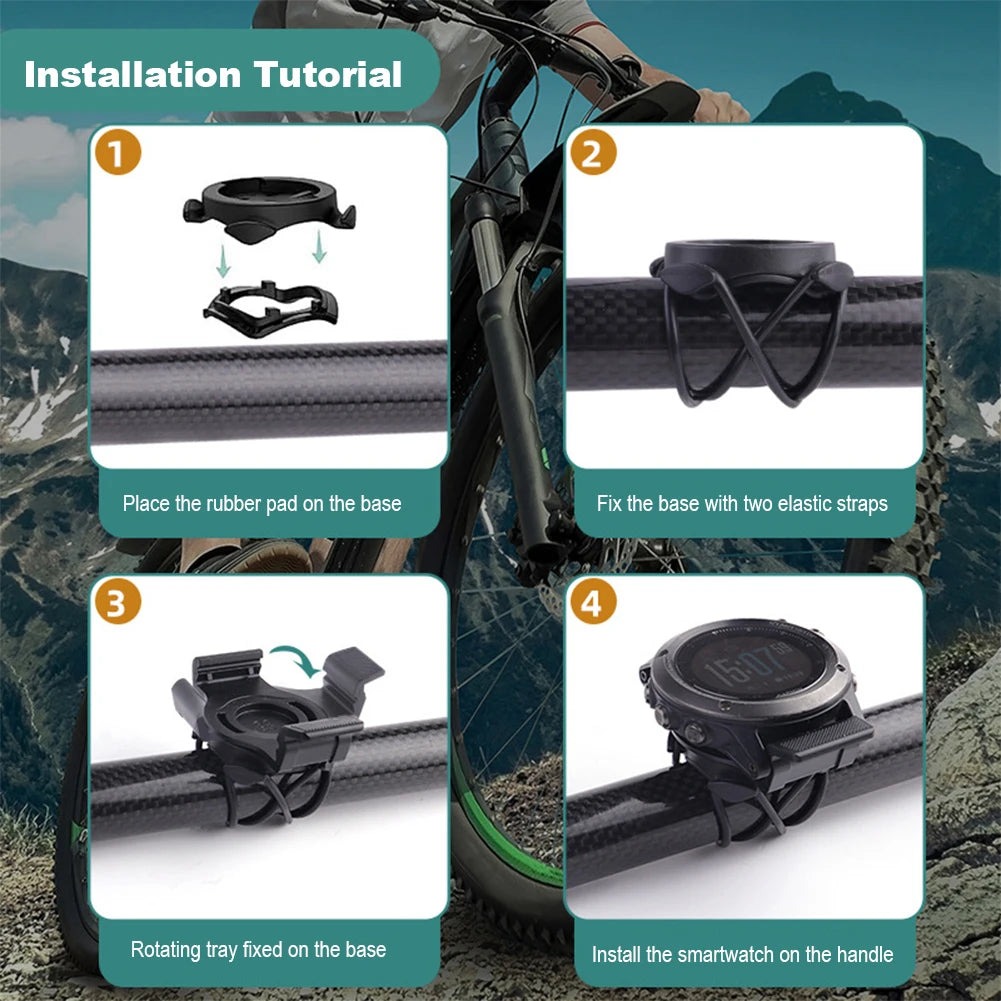 For Garmin QuickFit Bike Mount Watch For Garmin Fenix 3/5/6/7/MK1/2 Bike Speedometer Mount MTB Bike Watch Bracket 20/22/26mm Peaceful Pleasures Health and Wellness