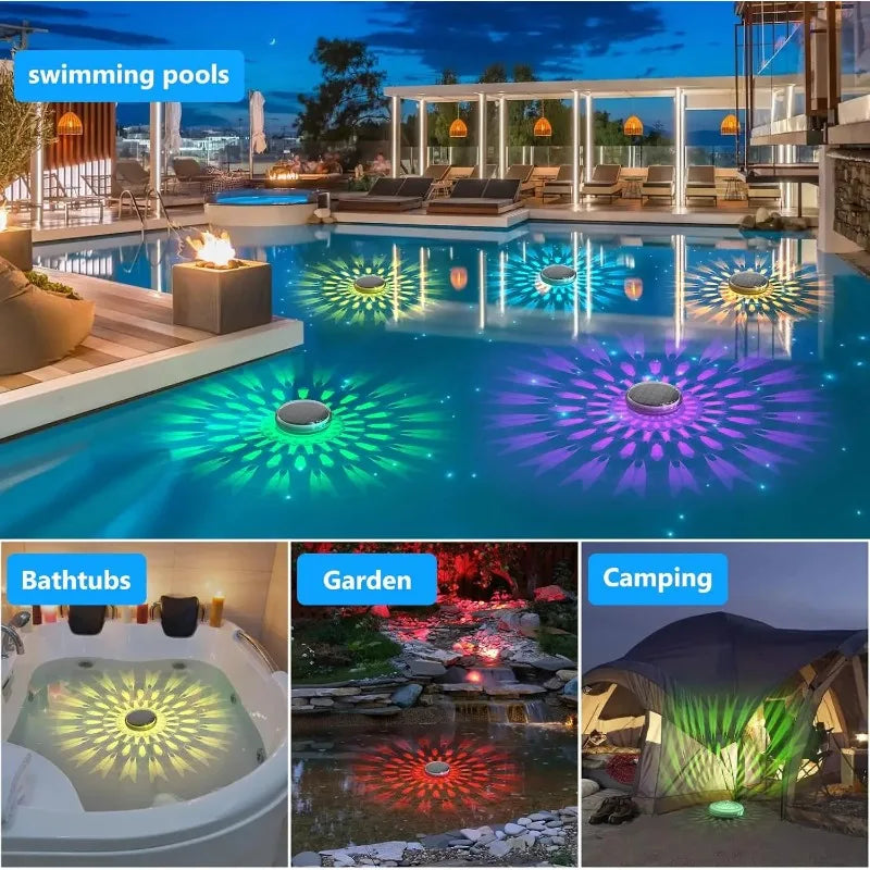 Solar Floating Pool Lights – LED, Remote Control, 3 Modes