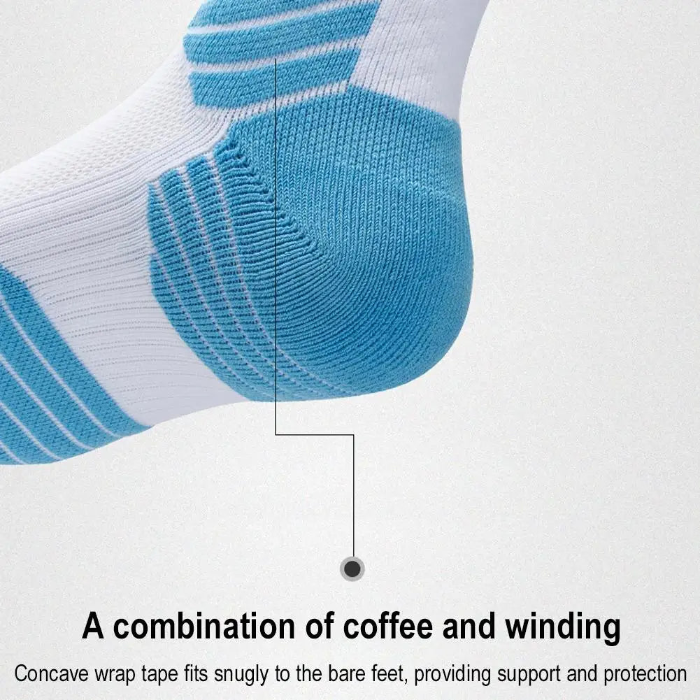 Men's Elite Thick Basketball Socks – High-Top Towel Bottom