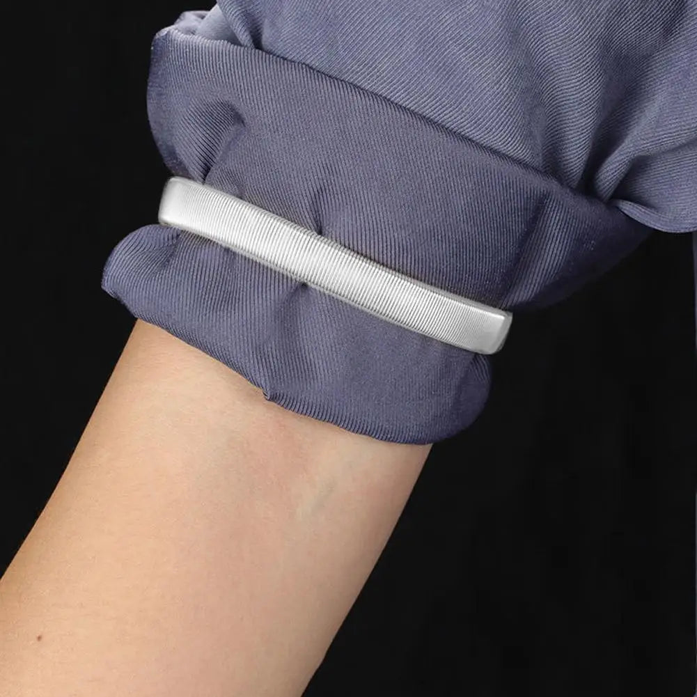 Elastic Shirt Sleeve Holders – Metal Armbands Men & Women Shirt Sleeve Holders Peaceful Pleasures Health and Wellness